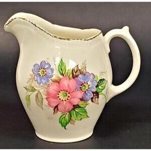 Royal Swan Staffordshire England Creamer 22K Gold Trim Vintage China